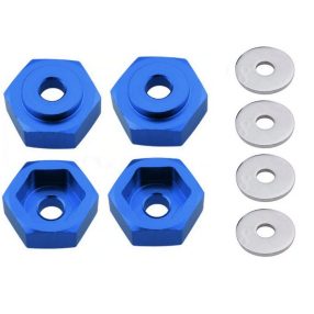 Hatszög méret növelő 12-ről 17mm 1:10 autókhoz 4db (kék)   Hatszög méret növelő 12-ről 17mm 1:10 autókhoz 4db (kék)