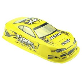   1:10 Nissan Silvia S15 KD Racing festett karosszéria (sárga)