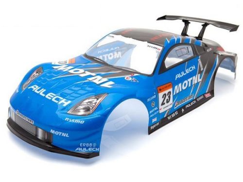 1:10 Nissan 350Z Motul GT festett karosszéria + szárny  (kék)