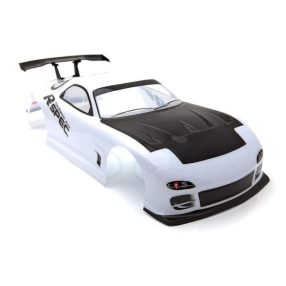   1:10 Mazda R-Spec Drift festett karosszéria (fehér) + szárny