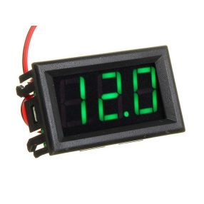   Nagy, digitális akkumulátor feszültség mérő zöld  0.56 colos kijelzővel