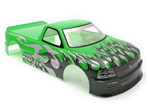 1:10 Venom T-10 pickup festett karosszéria (zöld)
