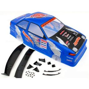   1:10 Toyota AE86 drift 200mm festett karosszéria kék + szárny