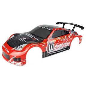 Himoto 1:10 Nissan 350Z Drift festett karosszéria piros