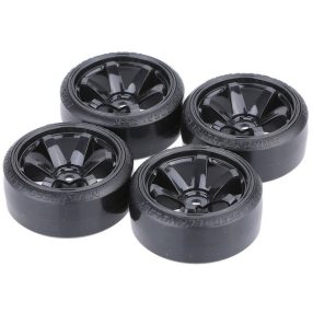 HD 1:10 Drift kerék, fekete 6 küllős felnin (Ofszet: 6mm) 4db   HD 1:10 Drift kerék, fekete 6 küllős felnin (Ofszet: 6mm) 4db