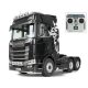 (RENDELÉSRE)  Scania 770 S 6x6 1:14 RTR távirányítós kamion (fekete)