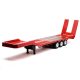 1:18 3 tengelyes Flatbed Trailer  Scania 770S vonatóhoz (HUINA 1502) piros