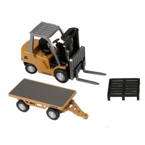   Mini 1:64 Fém emelővillás távirányítós targonca utánfutóval RTR (V2)