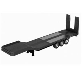   1:18 3 tengelyes Flatbed Trailer  Scania 770S kamionhoz (HUINA 1502) fekete