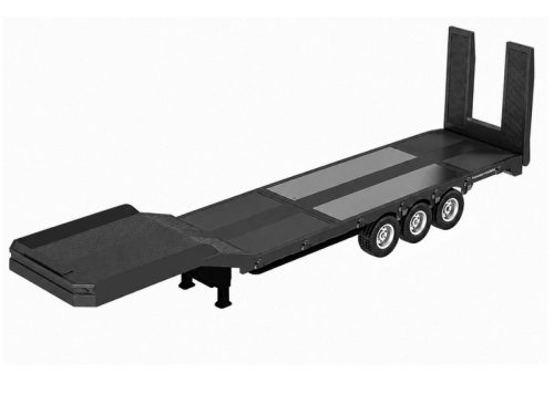 1:18 3 tengelyes Flatbed Trailer  Scania 770S kamionhoz (HUINA 1502) fekete
