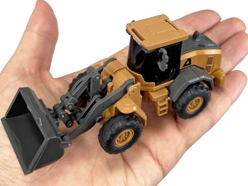 Mini 1:64 Fém távirányítós buldózer, homlokrakodó  RTR  (V2)