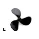 Graupner propeller, 3 ágú 40mm L (balos) /2308.40L/ 