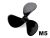 Graupner propeller, 3 ágú 65mm M5 /2309.65/
