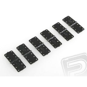 MPJET műanyag zsanér 16 x 32mm, 6db fekete