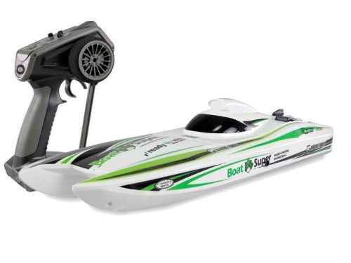 Amewi Brushless JET hajtású  katamarán versenyhajó fehér - zöld (40cm)
