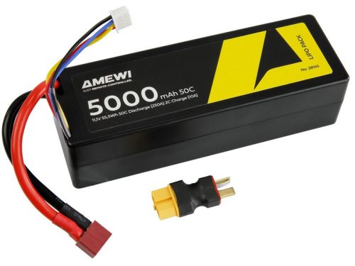 Amewi 11.1V 5000mAh 50C Kemény tokos  Lipo akku (T.Deans)