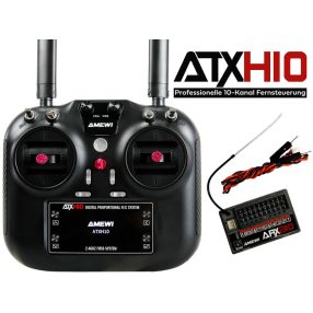   Amewi ATXH10 10 csatornás  2.4GHz pultos távirányító + vevő