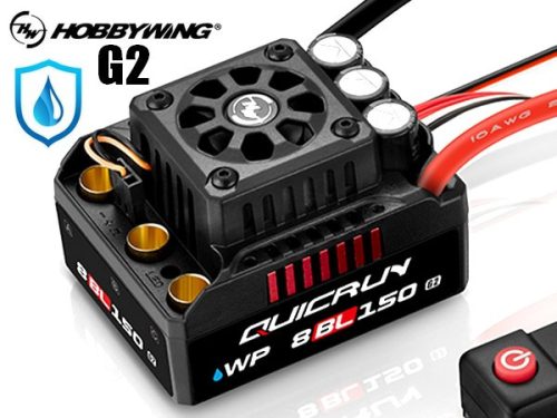 Hobbywing QUICRUN WP 8BL150 G2, 150A-es 1:8  brushless szabályzó