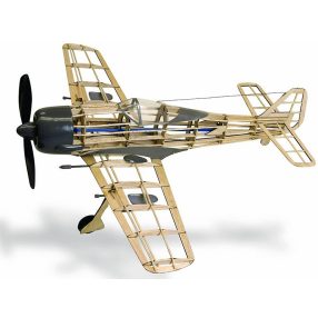  Guillow's Focke-Wulf FW-190  balsa kit gumimotoros, lézer vágott repülőmodell (szárny 42cm)