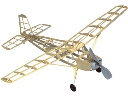 Guillow's Cessna 180 balsa kit gumimotoros, lézer vágott repülőmodell (szárny 50cm)
