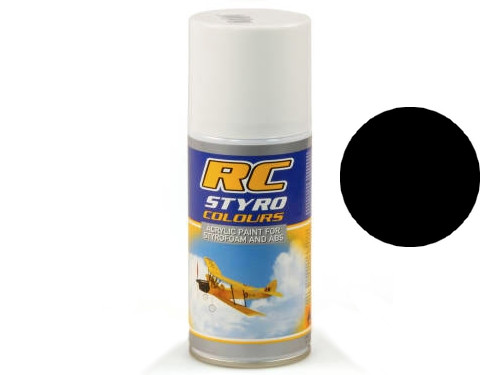 RC Styro  FEKETE spray habanyagokhoz