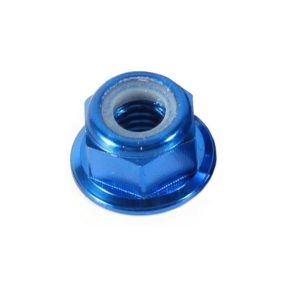 M3 Alu önzáró peremes anya,  kék 1db (SH Engines)