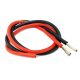 Szilikon kábel 10 mm2 (7 AWG) Piros és Fekete 2x50cm