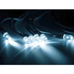 6db fehér 5mm LED kábellel