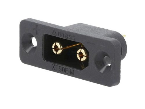 XT90E csatlakozó panelba rögzíthető 1db