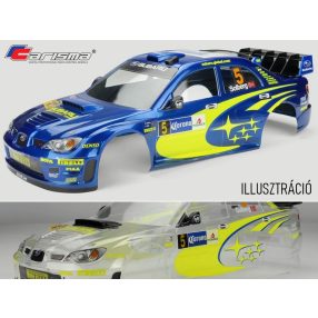   Carisma 1:10 SUBARU Impreza WRC 2006 Rally festetlen Lexan karosszéria 