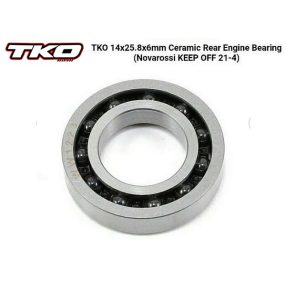 TKO kerámia hátsó csapágy 14 x 25.8 x 6 mm 1db. (Novarossi méret)    TKO kerámia hátsó csapágy 14 x 25.8 x 6 mm 1db. (Novarossi méret)