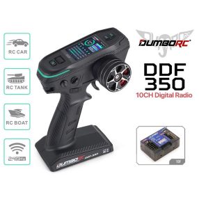   DumboRC  DDF-350 P10F 10 csatornás vevővel 2.4GHz pisztoly távirányító