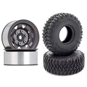   AX 1.55 Crawler acél beadlock felni + Baja MTZ gumi 95mm  4db 