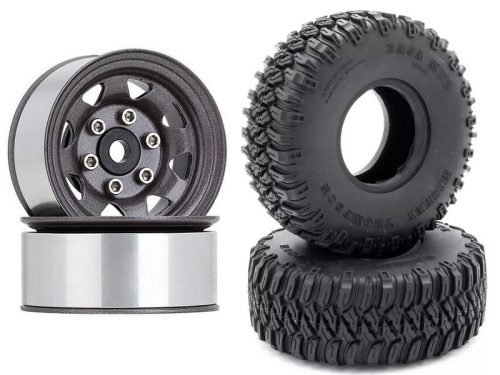 AX 1.55 Crawler acél beadlock felni + Baja MTZ gumi 95mm  4db 