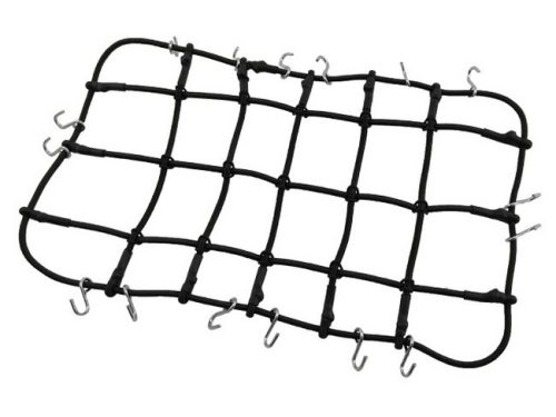 Fekete csomagtartó háló 20x10cm 1:10 autómodellekhez
