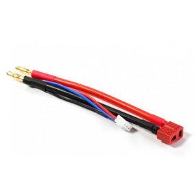 Keménytokos LIpo akku kábel T Deans / 4mm rugós / 2mm aranycsati    Keménytokos LIpo akku kábel T Deans / 4mm rugós / 2mm aranycsati