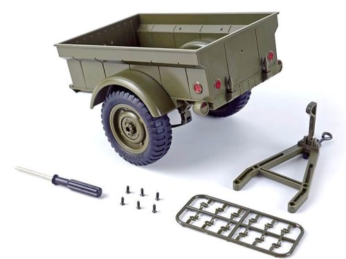 (RENDELÉSRE)  Willys jeep 1:10  katonai utánfutó