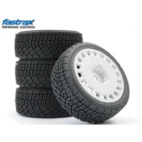 Fastrax 1:10 On-road / Rally kerék 4db fehér  Fastrax 1:10 On-road / Rally kerék 4db fehér