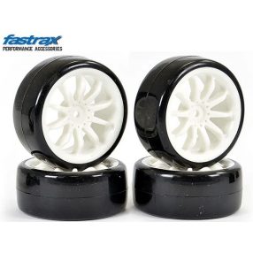 Fastrax 1:10 Drfift kerék fehér 14 ágú felnin 4db Fastrax 1:10 Drfift kerék fehér 14 ágú felnin 4db