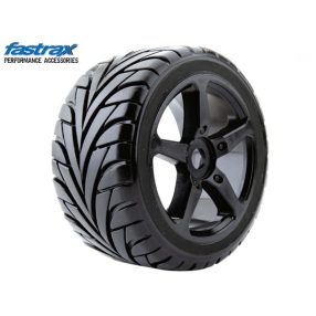   Fastrax Eagle  MTD 1:8  Truggy aszfalt kerék 4db (fekete felni)