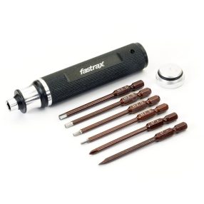   Fastrax imbuszkulcs készlet cserélhető szárral (1,5 / 2 / 2,5 / 3 mm , lapos, csillag) 