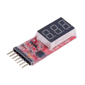   LiPo feszültségmérő 1-6 cellás akkukhoz, LED kijelzővel