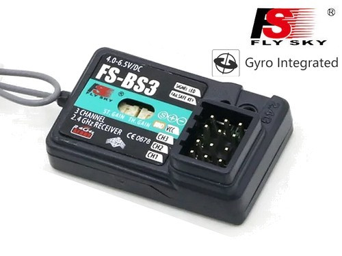 Flysky BS3 3 csatornás 2.4Ghz giroszkópos vevő (AFHDS)