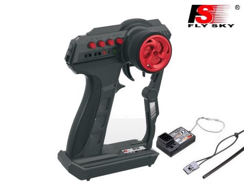 Flysky GT2F 2.4ghz 2 csatornás pisztoly távirányító  vevővel (AFHDS 2A) 