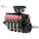 (RENDELÉSRE) TOYAN Four-stroke V8 overhead valve 28ccm vízhűtéses benzinmotor építőkészlet