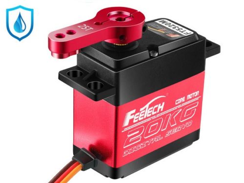 Feetech FT5320M Digitális vízálló szervo HV 7,4V 20kg alu szervókarral 