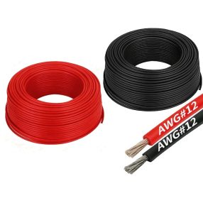 Szilikon kábel 4mm(12AWG)  piros és fekete (50cm)