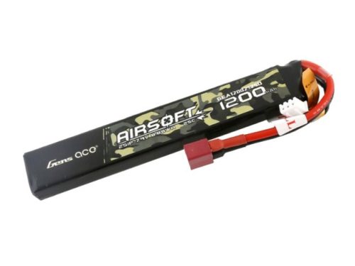 Gens ace 7.4v 1200mAh 2S 25-50C Airsoft Lipo akku ( T Deans)