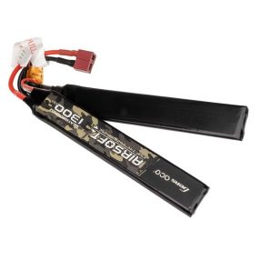 Gens ace  7.4V 1300mAh 2S 25C  osztott Airsoft Gun lipo T-Deans csatlakozóval   Gens ace  7.4V 1300mAh 2S 25C  osztott Airsoft Gun lipo T-Deans csatlakozóval