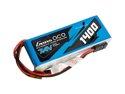 Gensace 7.4v 1400mAh Lipo távirányító adóakku (JR csatlakozó)